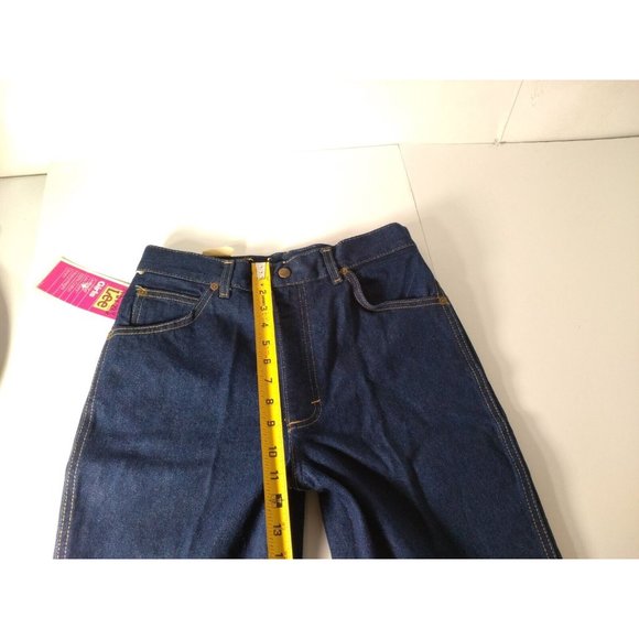 Vintage LEE Girls' Rider Dark Denim Straight Leg Jeans Size 14.5X29.5 New - Picture 7 of 8